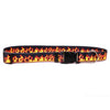 Red Flames Dog Collar by Yellow Dog