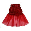 Red Sequin Tulle Dog Dress