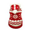 Red Snowflake Dog Hoodie by Hip Doggie