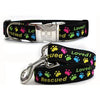 Rescue Me Dog Collar and Leash Set by Diva Dog