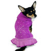 Rhinestone Snowflake Dog Sweater Dress by Dogo - Purple