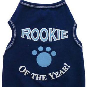 Rookie Of The Year Dog Tank - Navy