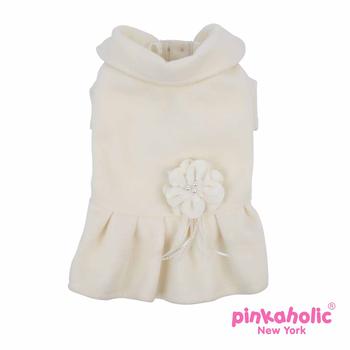 Rosemary Dog Dress Coat by Pinkaholic - Ivory