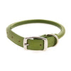 Round Leather Dog Collar by Auburn Leather - Green