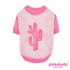 Saguaro Dog Shirt by Pinkaholic - Pink