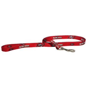 San Francisco 49ers Football Printed Dog Leash - Red