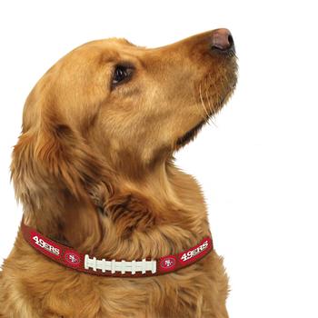 San Francisco 49ers Leather Dog Collar