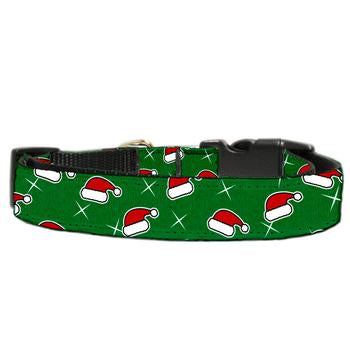 Santa Hat Nylon Dog Collar