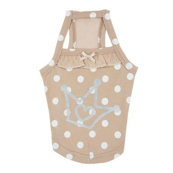 Sassa Dog Tank by Pinkaholic - Beige