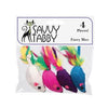 Savvy Tabby Furry Mice Cat Toy - 4 Pack