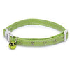 Savvy Tabby Sparkle Paw Cat Collar - Parrot Green