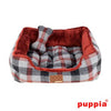 Sawyer House Dog Bed by Puppia - Dark Red