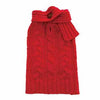 Scarf Cable Dog Sweater by Dogo - Red