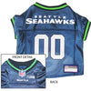 Seattle Seahawks Officially Licensed Dog Jersey - Green Trim