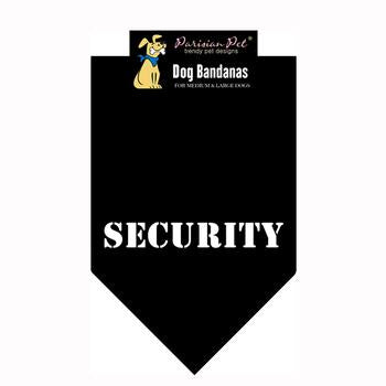 Security Dog Bandana - Black