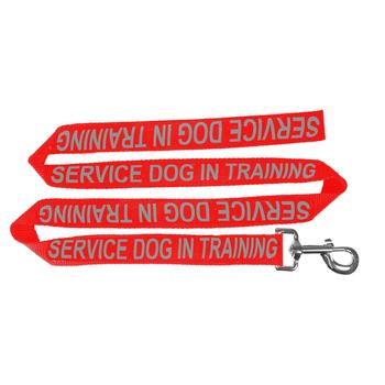 Service Dog In Training Dog Leash - Red