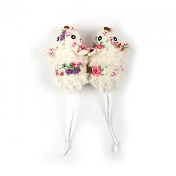 Shabby Chic Summer Mice Cat Toy - Cream