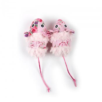 Shabby Chic Summer Mice Cat Toy - Pink