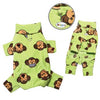 Silly Monkey Fleece Turtleneck Dog Pajamas - Lime