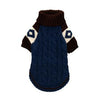 Ski Lodge Dog Sweater by Hip Doggie - Navy Blue