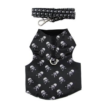 Skull Bone Dog Harness Vest