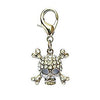 Skull D-Ring Pet Collar Charm by FouFou Dog - Clear