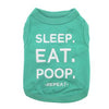 Sleep Eat Poop Dog Tank by Parisian Pet