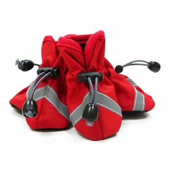 Slip-On Paws Dog Booties by Dogo - Solid Red