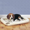 Slumber Pet Sherpa Crate Bed - Beige