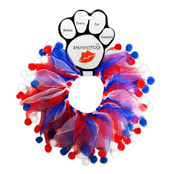 Smoochers Pet Scrunchie - Patriotic Fuzzy Wuzzy