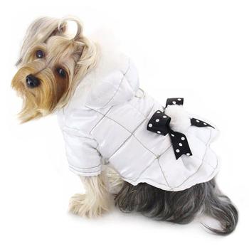 Snow Princess Dog Parka with Detachable Hood by Klippo