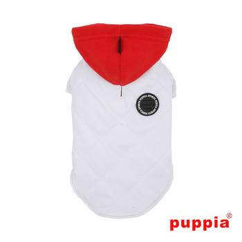 Snowcap Dog Coat by Puppia - White