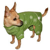 Snowflake Dog Long Johns by Hip Doggie - Green