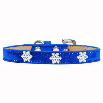 Snowflake Widget Dog Collar - Blue Ice Cream