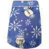 Snowman Snowflake Dog Pullover - Light Blue