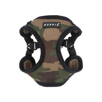 Soft Adjustable Step-In Dog Harness by Puppia - Camo