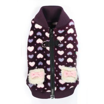 Soft Purple Heart Dog Vest by Hip Doggie