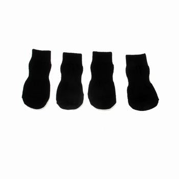 Solid Slipper Dog Socks - Black