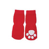 Solid Slipper Dog Socks - Red