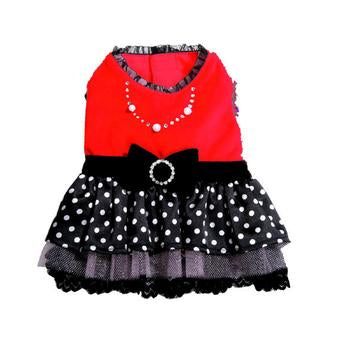 Sophia Polka Dot Party Dog Dress