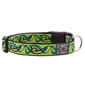 Sorbet Smoke Adjustable Clip Dog Collar - Green