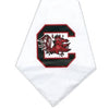 South Carolina Gamecocks Dog Bandana - White