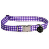 Southern Dawg Gingham Dog Collar by Yellow Dog - Purple