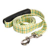 Southern Dawg Gingham EZ-Grip Dog Leash by Yellow Dog - Yellow and Green