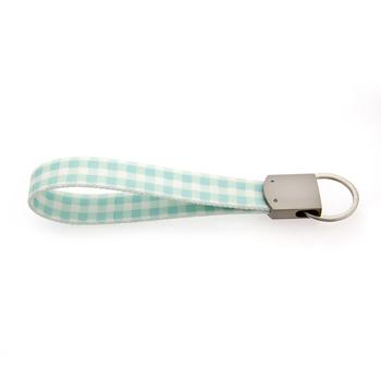 Southern Dawg Gingham Keychain - Mint