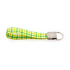 Southern Dawg Gingham Keychain - Yellow and Green