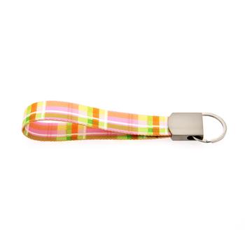 Southern Dawg Keychain - Madras Pink