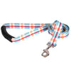 Southern Dawg Madras EZ-Grip Dog Leash by Yellow Dog - Blue