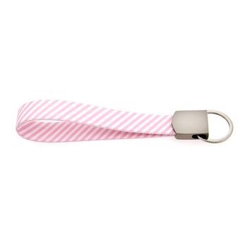 Southern Dawg Seersucker Keychain - Pink