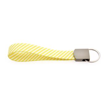 Southern Dawg Seersucker Keychain - Yellow